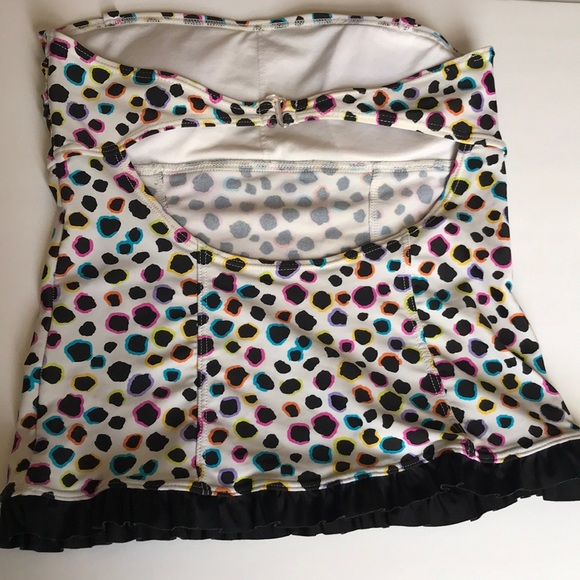 Hula Honey multi color swim top size M - Picture 4 of 5